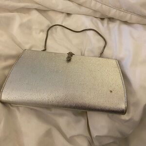 Rulo 1960 vintage silver purse. 9 inches long